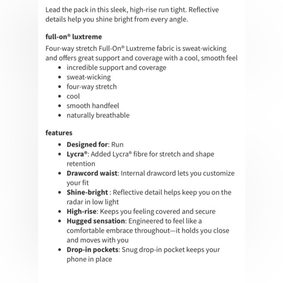 Size 8 Lululemon Navy. Luxtreme - Picture 8 of 8